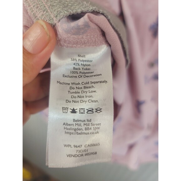 eddie bauer womens fishing camp shirt size XL classic fit pink butterfly print - Picture 6 of 7